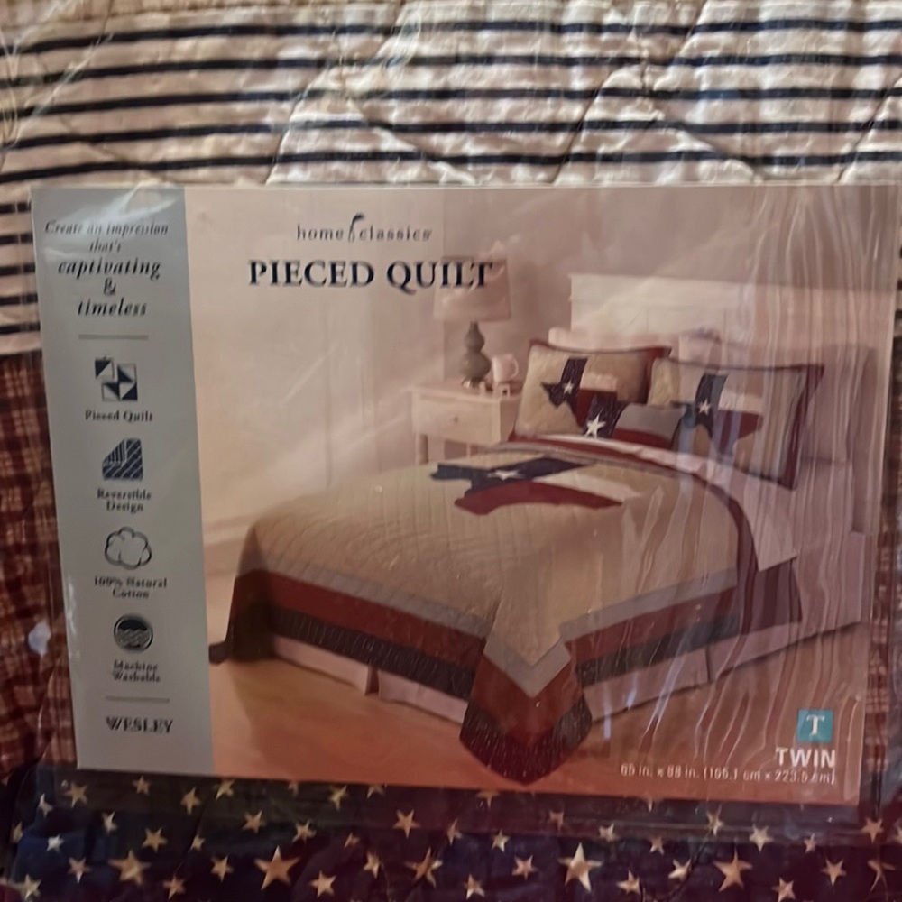 Texas Quilt / Bedding with one pillow case